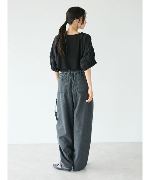 CRAFT STANDARD BOUTIQUE(クラフトスタンダードブティック)の「デニムカーブパンツ(デニムパンツ・レディース・ナチュラル/ブラック/インディゴブルー・M/L)」の15枚目の写真