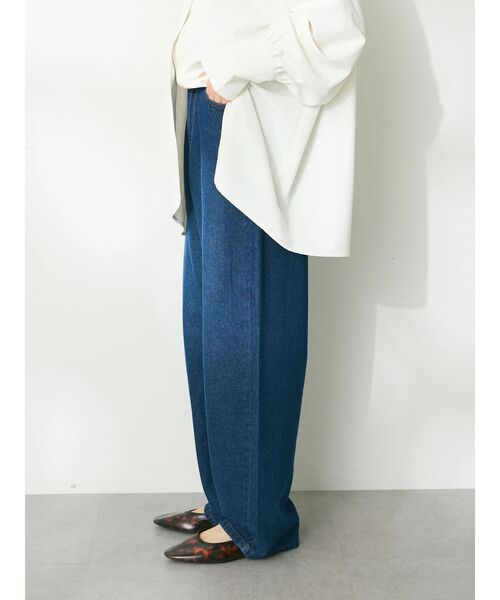 CRAFT STANDARD BOUTIQUE(クラフトスタンダードブティック)の「デニムカーブパンツ(デニムパンツ・レディース・ナチュラル/ブラック/インディゴブルー・M/L)」の21枚目の写真
