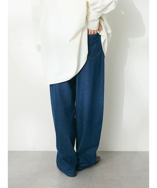CRAFT STANDARD BOUTIQUE(クラフトスタンダードブティック)の「デニムカーブパンツ(デニムパンツ・レディース・ナチュラル/ブラック/インディゴブルー・M/L)」の22枚目の写真