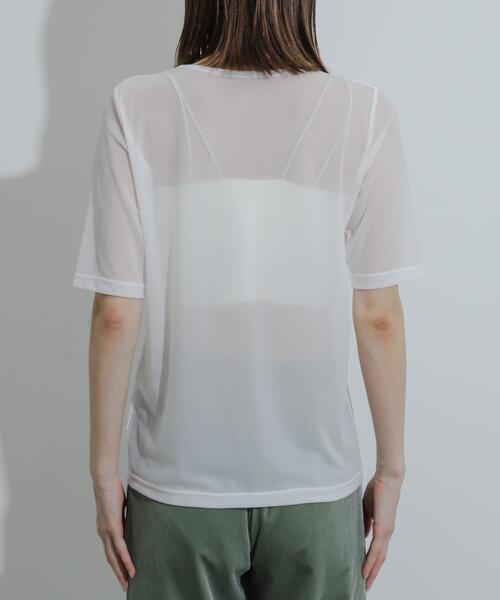 SENSE OF PLACE by URBAN RESEARCH（センスオブプレイスバイアーバンリサーチ）の「コードシシュウカットトップ（Tシャツ/カットソー・レディース・チャコールグレー/ブラウン/アイボリー・ONE）」の6枚目の写真