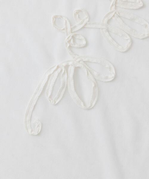 SENSE OF PLACE by URBAN RESEARCH（センスオブプレイスバイアーバンリサーチ）の「コードシシュウカットトップ（Tシャツ/カットソー・レディース・チャコールグレー/ブラウン/アイボリー・ONE）」の9枚目の写真