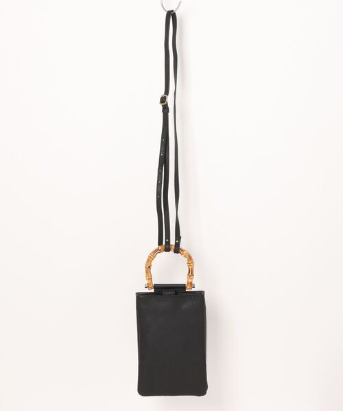 【セール】ペルケ perche / 2層バンブーハンドルショルダー（ショルダーバッグ）｜perche（ペルケ） 6,508円