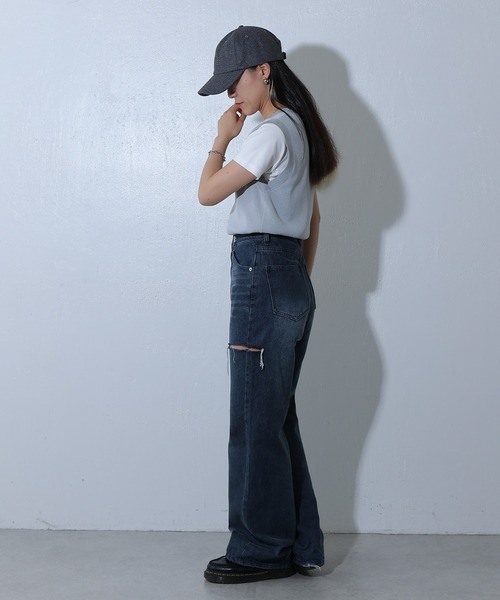 COLONY 2139（コロニートゥーワンスリーナイン）の「ロゴ刺繍メルトンキャップ（キャップ・レディース・ブラック/レッド/キャメル・FREE）」の12枚目の写真