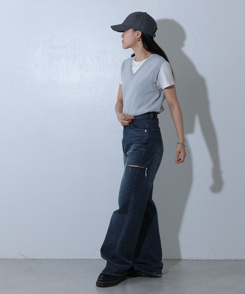 COLONY 2139（コロニートゥーワンスリーナイン）の「ロゴ刺繍メルトンキャップ（キャップ・レディース・ブラック/レッド/キャメル・FREE）」の13枚目の写真