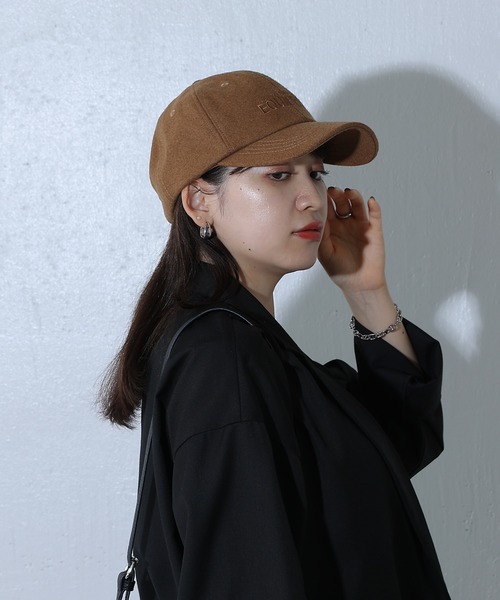 COLONY 2139（コロニートゥーワンスリーナイン）の「ロゴ刺繍メルトンキャップ（キャップ・レディース・ブラック/レッド/キャメル・FREE）」の20枚目の写真