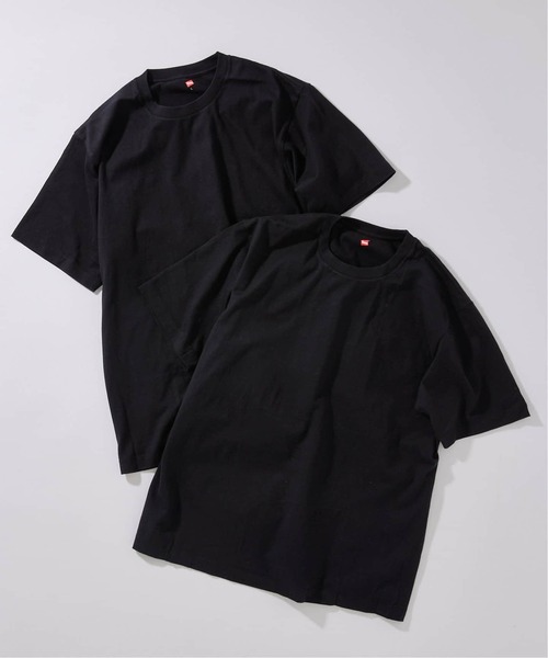 HANES（ヘインズ）の「《追加》”2枚セット”【HANES / ヘインズ】別注 2パックオーガニックコットンTシャツ（Tシャツ/カットソー・メンズ・ネイビー/ブラック/ホワイト系その他/ホワイト・X-LARGE/LARGE/MEDIUM/SMALL）」の15枚目の写真