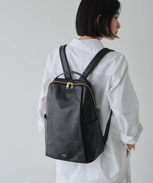 russet（ラシット）の「レザーリュックサック（バックパック/リュック・レディース・ブラック/グレイッシュベージュ/ダークブラウン・FREE）」の15枚目の写真