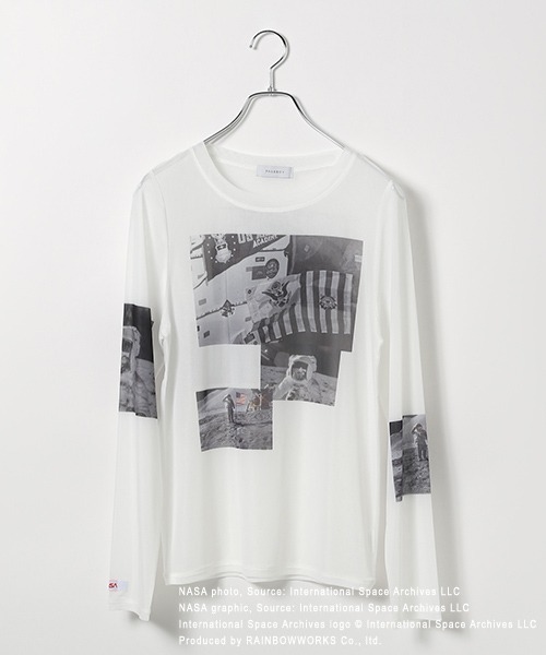 PAGEBOY（ページボーイ）の「＜NASA＞アソートシアーロングスリーブ（Tシャツ/カットソー・レディース・マルチ/オフホワイト・FREE）」の3枚目の写真