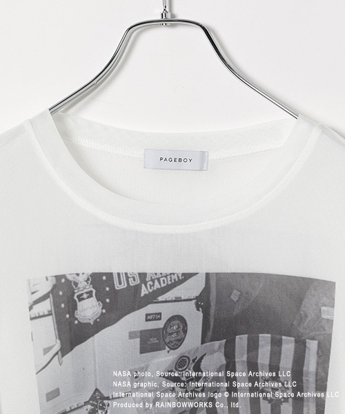 PAGEBOY（ページボーイ）の「＜NASA＞アソートシアーロングスリーブ（Tシャツ/カットソー・レディース・マルチ/オフホワイト・FREE）」の4枚目の写真