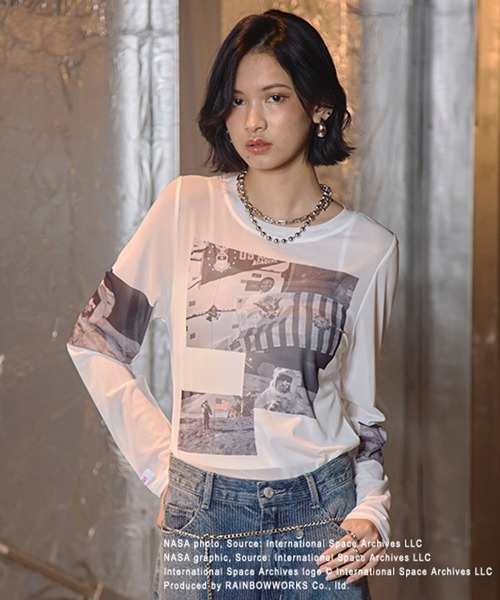 PAGEBOY（ページボーイ）の「＜NASA＞アソートシアーロングスリーブ（Tシャツ/カットソー・レディース・マルチ/オフホワイト・FREE）」の22枚目の写真