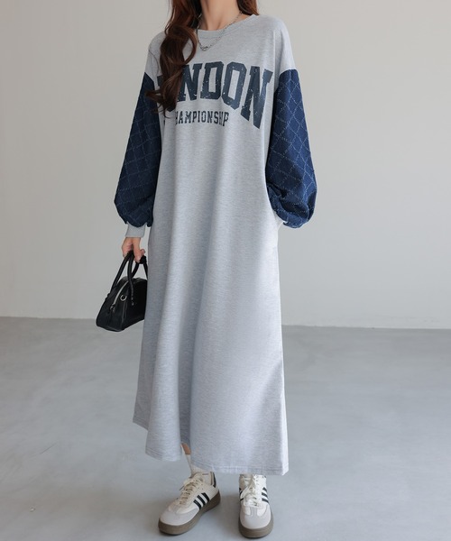 SHIENAS（シエナス）の「キルティングパフスリーブオーバーサイズロゴ