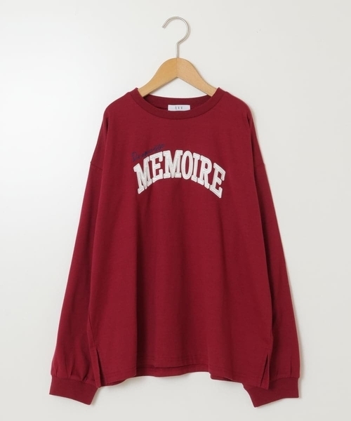 a.v.v（アーヴェヴェ）の「[120-130]サテンアップリケカレッジロゴロンＴ（Tシャツ/カットソー・キッズ・アイボリー/ブラック/ボルドー・120/130）」の18枚目の写真