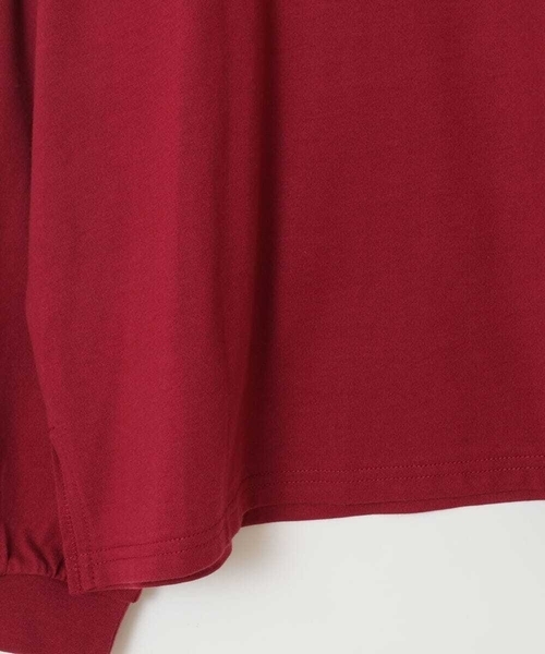 a.v.v（アーヴェヴェ）の「[120-130]サテンアップリケカレッジロゴロンＴ（Tシャツ/カットソー・キッズ・アイボリー/ブラック/ボルドー・120/130）」の22枚目の写真