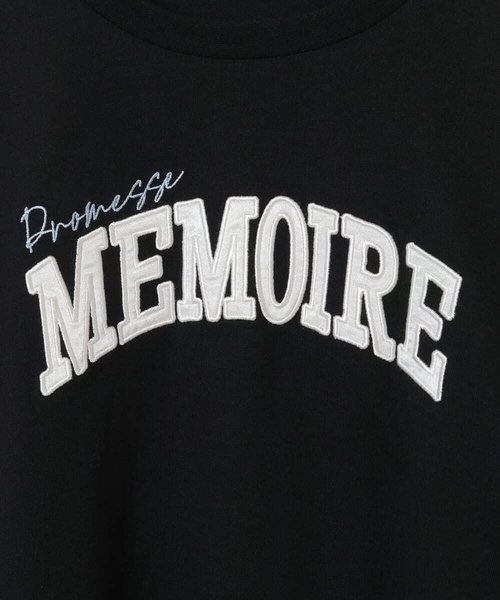 a.v.v（アーヴェヴェ）の「[120-130]サテンアップリケカレッジロゴロンＴ（Tシャツ/カットソー・キッズ・アイボリー/ブラック/ボルドー・120/130）」の15枚目の写真