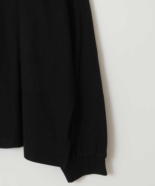 a.v.v（アーヴェヴェ）の「[120-130]サテンアップリケカレッジロゴロンＴ（Tシャツ/カットソー・キッズ・アイボリー/ブラック/ボルドー・120/130）」の17枚目の写真