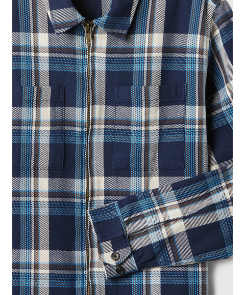 GAP（ギャップ）の「ヘビーウェイト フランネル ジップアップ