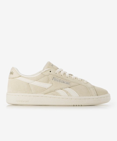 Reebok(リーボック)の「クラブシー グラウンズ UK / CLUB C GROUNDS UK(スニーカー・レディース・ベージュ/パープル/ピンク/オフホワイト・22.5cm/23.0cm/23.5cm/24.5cm/24.0cm/25.0cm/25.5cm/26.0cm/22.0cm)」の2枚目の写真