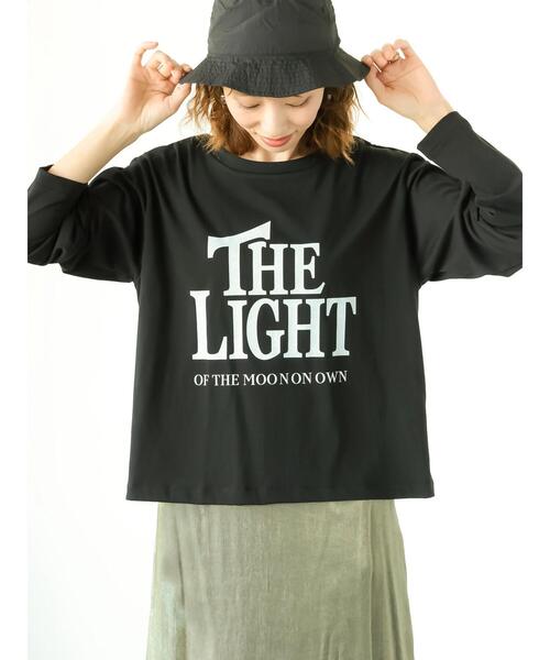 Lugnoncure（ルノンキュール）の「【抗菌防臭】柄アソートプリントロングTシャツ（Tシャツ/カットソー・レディース・ベージュ/ブラック/オフホワイト・F）」の10枚目の写真