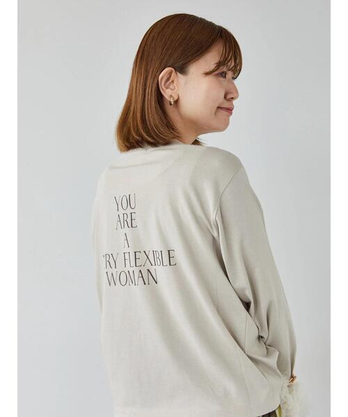 Lugnoncure（ルノンキュール）の「【抗菌防臭】柄アソートプリントロングTシャツ（Tシャツ/カットソー・レディース・ベージュ/ブラック/オフホワイト・F）」の11枚目の写真