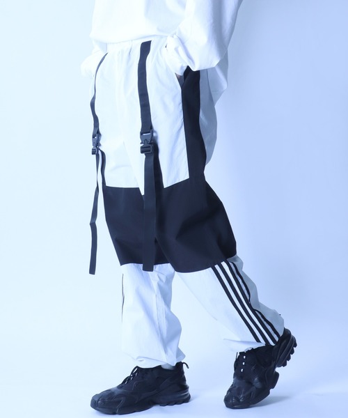 SITRY(シトリー)の「Cyber Nylon Pants/サイバー 切替 ナイロン パンツ セットアップ対応(その他パンツ・メンズ・ブラック×ホワイト/ホワイト×ブラック/ブラック×ライム・L/M)」の22枚目の写真