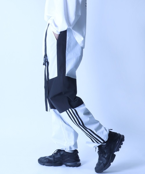 SITRY(シトリー)の「Cyber Nylon Pants/サイバー 切替 ナイロン パンツ セットアップ対応(その他パンツ・メンズ・ブラック×ホワイト/ホワイト×ブラック/ブラック×ライム・L/M)」の21枚目の写真