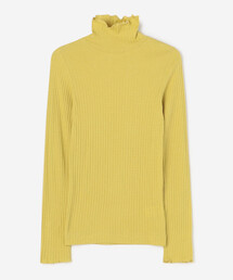 LE GLAZIK | LE GLAZIK | コットン ランダムリブ ハイネックプルオーバー WOMEN(Tシャツ/カットソー)