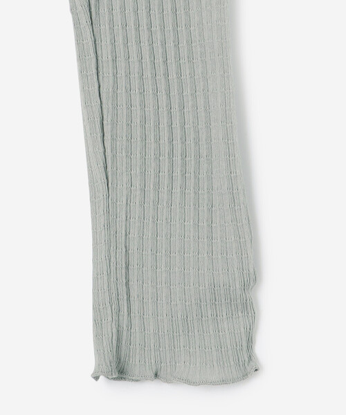 LE GLAZIK（ルグラジック）の「LE GLAZIK | コットン ランダムリブ ハイネックプルオーバー WOMEN（Tシャツ/カットソー・レディース・ブラック/オフホワイト/ライトグレー/イエロー・36）」の12枚目の写真