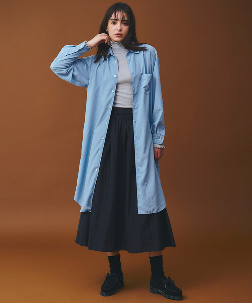 LE GLAZIK（ルグラジック）の「LE GLAZIK | コットン ランダムリブ ハイネックプルオーバー WOMEN（Tシャツ/カットソー・レディース・ブラック/オフホワイト/ライトグレー/イエロー・36）」の7枚目の写真