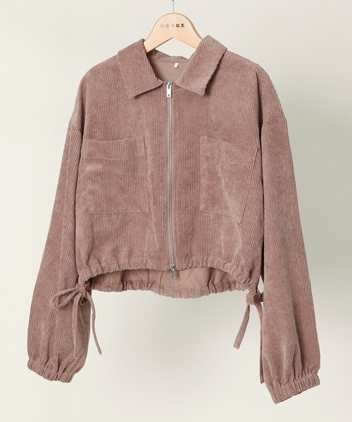 90's コーデュロイ　ショート丈ブルゾン　ボンバージャケット　アーカイブ 90s GAP オールド ギャップ 短丈 コーデュロイ ジャケット L ベージュ