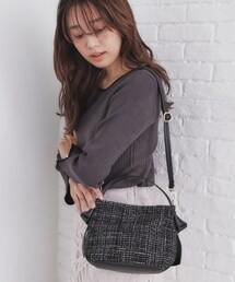 index | 【2WAY】ショルダー付ツイードバッグ(ショルダーバッグ)