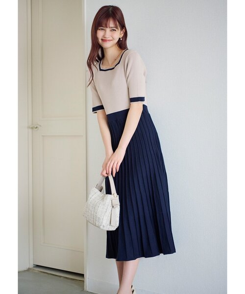 index(インデックス)の「【2WAY】ショルダー付ツイードバッグ(ショルダーバッグ・レディース・ライトブルー/ライトベージュ/ブラック・00)」の6枚目の写真