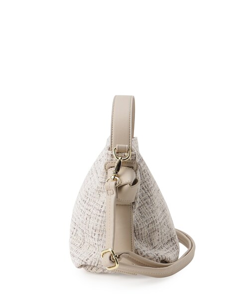 index(インデックス)の「【2WAY】ショルダー付ツイードバッグ(ショルダーバッグ・レディース・ライトブルー/ライトベージュ/ブラック・00)」の16枚目の写真