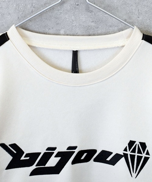 Ritzy(リッツィー)の「uniform design sweat shirt/ユニフォームデザイン 裏起毛 スウェットシャツ ブロークコア レディース メンズ(スウェット・メンズ・ブラック/ブルー/ホワイト/ブルー系その他/ホワイト系その他/ブラック系その他・M/L/XL)」の16枚目の写真