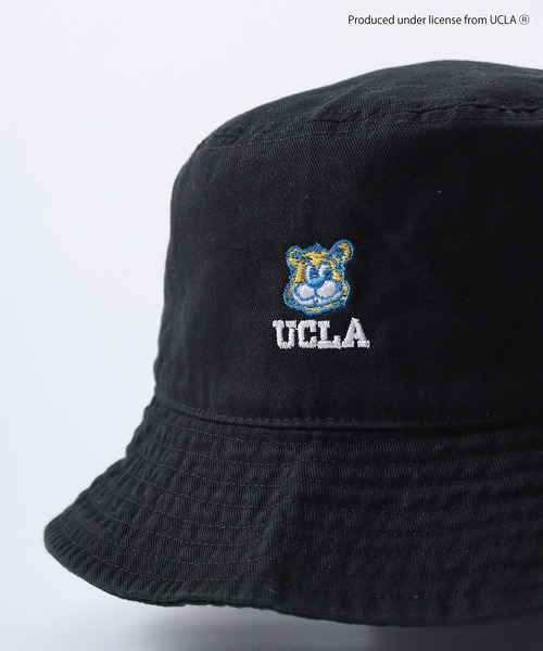 UCLA(ユーシーエルエー)の「UCLA Bear 刺繍 バケットハット(ハット・メンズ・ベージュ/ブラック/アイボリー・FREE)」の4枚目の写真