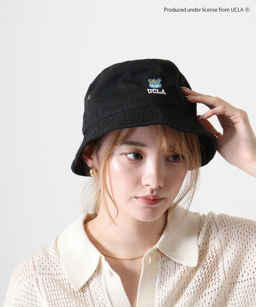 UCLA(ユーシーエルエー)の「UCLA Bear 刺繍 バケットハット(ハット・メンズ・ベージュ/ブラック/アイボリー・FREE)」の10枚目の写真
