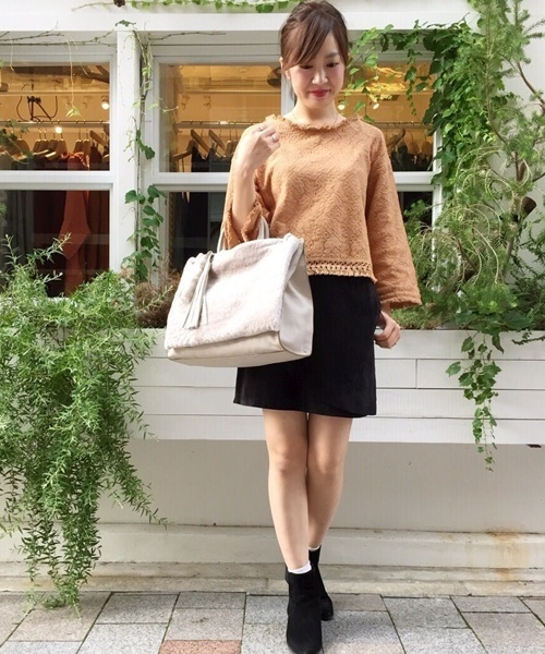 mystic（ミスティック）の「【mystic】レースプルオーバー（シャツ/ブラウス・レディース・オフホワイト/ブラック/キャメル・ﾌﾘ-）」の12枚目の写真