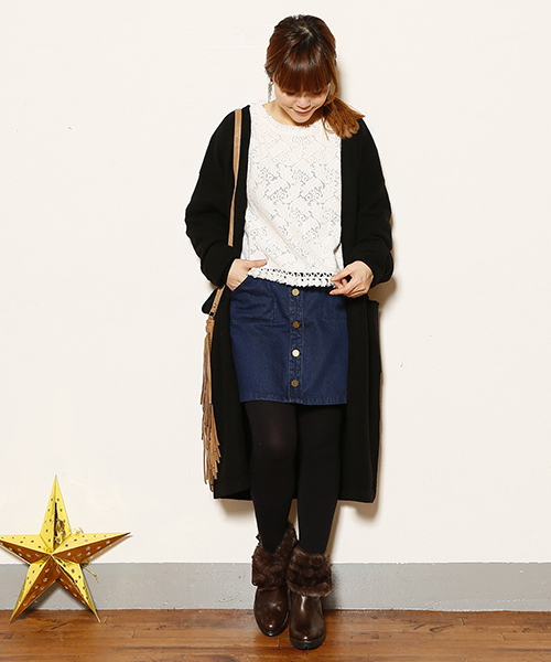 mystic（ミスティック）の「【mystic】レースプルオーバー（シャツ/ブラウス・レディース・オフホワイト/ブラック/キャメル・ﾌﾘ-）」の18枚目の写真