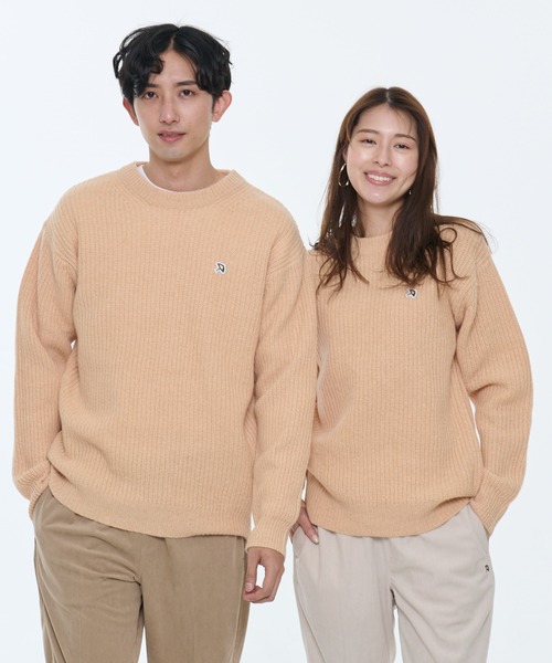 Arnold Palmer（アーノルドパーマー）の「シェア 畔編み ウール ニットセーター（ニット/セーター・レディース・ブラック/ライトベージュ/グレー・S/XS/M/L/LL）」の3枚目の写真