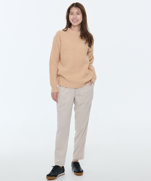 Arnold Palmer（アーノルドパーマー）の「シェア 畔編み ウール ニットセーター（ニット/セーター・レディース・ブラック/ライトベージュ/グレー・S/XS/M/L/LL）」の5枚目の写真