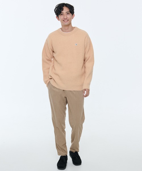 Arnold Palmer（アーノルドパーマー）の「シェア 畔編み ウール ニットセーター（ニット/セーター・レディース・ブラック/ライトベージュ/グレー・S/XS/M/L/LL）」の7枚目の写真