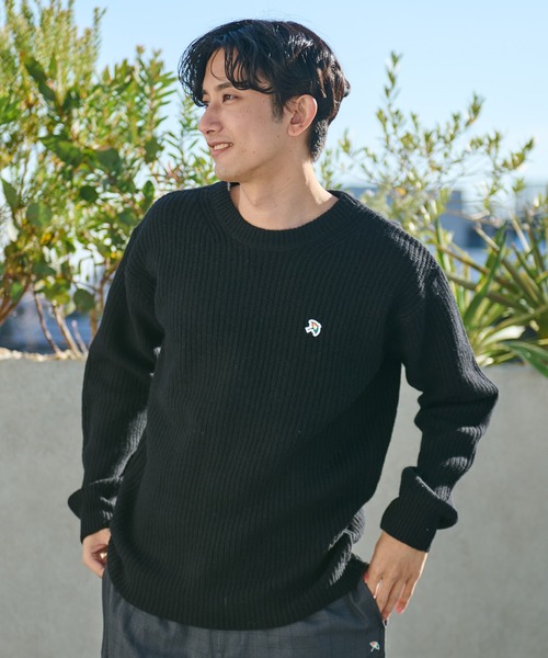 Arnold Palmer（アーノルドパーマー）の「シェア 畔編み ウール ニットセーター（ニット/セーター・レディース・ブラック/ライトベージュ/グレー・S/XS/M/L/LL）」の16枚目の写真