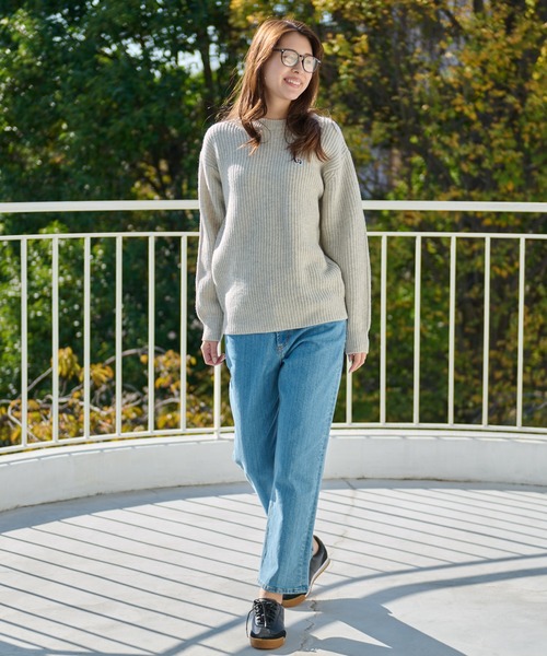 Arnold Palmer（アーノルドパーマー）の「シェア 畔編み ウール ニットセーター（ニット/セーター・レディース・ブラック/ライトベージュ/グレー・S/XS/M/L/LL）」の21枚目の写真