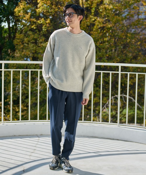 Arnold Palmer（アーノルドパーマー）の「シェア 畔編み ウール ニットセーター（ニット/セーター・レディース・ブラック/ライトベージュ/グレー・S/XS/M/L/LL）」の8枚目の写真