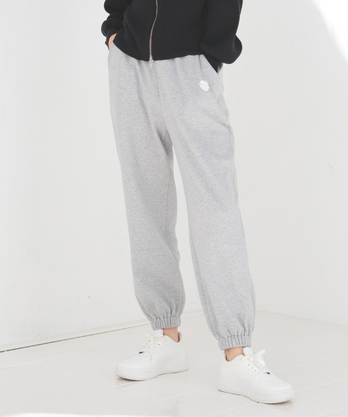 Honeys（ハニーズ）の「【ハニぽか】暖パンあったかスウェットパンツ（スウェットパンツ・レディース・杢グレー/オートミール/スミクロ・SS/S/M/L/LL）」の14枚目の写真