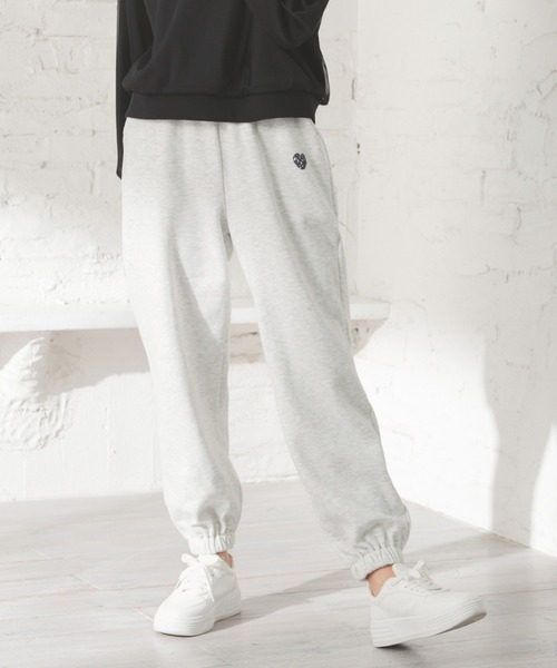 Honeys（ハニーズ）の「【ハニぽか】暖パンあったかスウェットパンツ（スウェットパンツ・レディース・杢グレー/オートミール/スミクロ・SS/S/M/L/LL）」の9枚目の写真