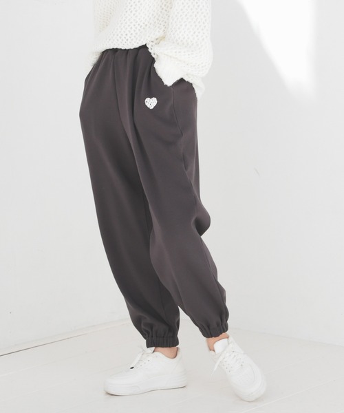 Honeys（ハニーズ）の「【ハニぽか】暖パンあったかスウェットパンツ（スウェットパンツ・レディース・杢グレー/オートミール/スミクロ・SS/S/M/L/LL）」の11枚目の写真