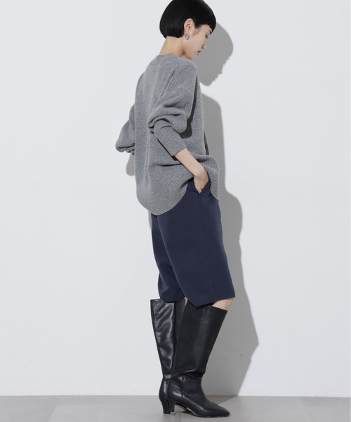 Apo(s)ture(アポスチャー)の「DUA-004/Wクロスサルエルイージーハーフパンツ(その他パンツ・レディース・ベージュ/ネイビー/ブラック/アイボリー・XS/S/M/L/XL)」の10枚目の写真