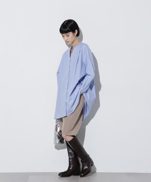 Apo(s)ture(アポスチャー)の「DUA-004/Wクロスサルエルイージーハーフパンツ(その他パンツ・レディース・ベージュ/ネイビー/ブラック/アイボリー・XS/S/M/L/XL)」の21枚目の写真