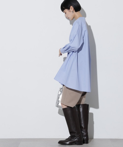 Apo(s)ture(アポスチャー)の「DUA-004/Wクロスサルエルイージーハーフパンツ(その他パンツ・レディース・ベージュ/ネイビー/ブラック/アイボリー・XS/S/M/L/XL)」の22枚目の写真