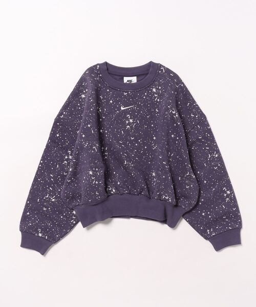 NIKE(ナイキ)の「NIKE/ナイキ キッズ スウェット DESI ガールズ NSW クラブ フリース HF4393-573(スウェット・キッズ・パープル・130cm/140cm/150cm/160cm)」の1枚目の写真